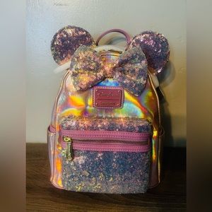 Disney Parks 50th Loungefly EARidescent Mini Backpack